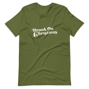 Drunk On Crissmas Tee Dark Green