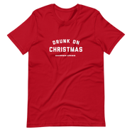 Drunk On Christmas Tee Red