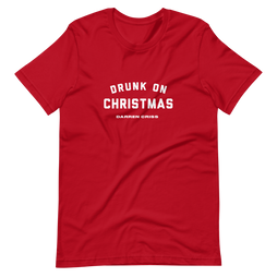 Drunk On Christmas Tee Red